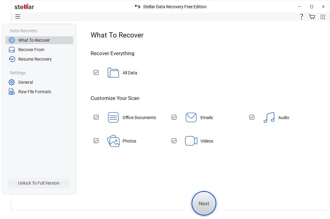 Recover All kinds of Files